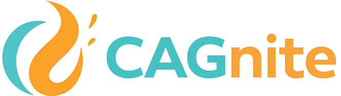 CAGnite logo featuring a stylized flame and modern typography, representing a digital marketing agency focused on branding, web design, and SEO.